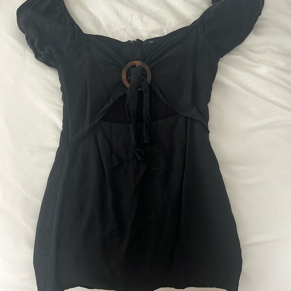 Black mini dress